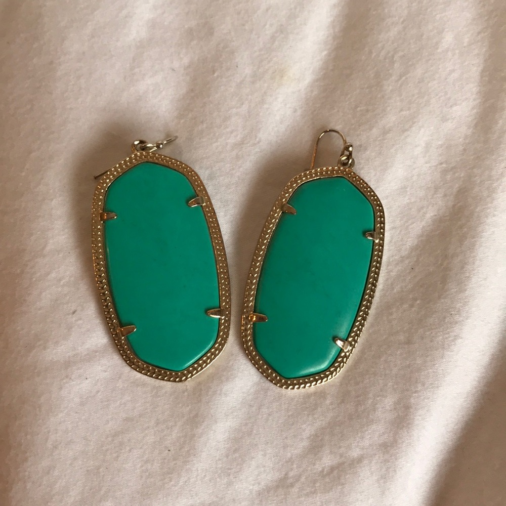 Kendra Scott Danielle Teal Earrings